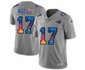 Los Angeles Rams #17 Robert Woods Men's Nike Multi-Color 2020 NFL Crucial Catch NFL Jersey Greyheather