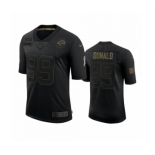 Los Angeles Rams #89 Aaron Donald Black 2020 Salute to Service Limited Jersey