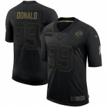 Men Los Angeles Rams #99 Aaron Donald Nike 2020 Salute To Service Limited Jersey Black