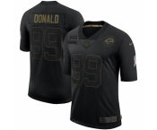 Men Los Angeles Rams #99 Aaron Donald Nike 2020 Salute To Service Limited Jersey Black