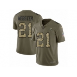 Men Nike Los Angeles Rams #21 Kayvon Webster Limited Olive Camo 2017 Salute to Service NFL Jersey