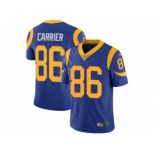 Men Nike Los Angeles Rams #86 Derek Carrier Royal Blue Alternate Vapor Untouchable Limited Player NFL Jersey