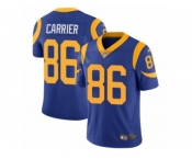 Men Nike Los Angeles Rams #86 Derek Carrier Royal Blue Alternate Vapor Untouchable Limited Player NFL Jersey