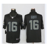 Men Nike St.Louis Rams #16 Jared Goff Impact Limited Black Jerseys