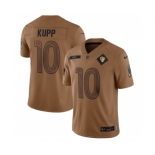 Men's Los Angeles Rams #10 Cooper Kupp 2023 Brown Salute To Service Limited Football Stitched Jersey