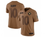 Men's Los Angeles Rams #10 Cooper Kupp 2023 Brown Salute To Service Limited Football Stitched Jersey