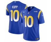 Men's Los Angeles Rams #10 Cooper Kupp Blue 2023 F.U.S.E. With 4-Star C Patch Vapor Vapor Limited Football Stitched Jersey