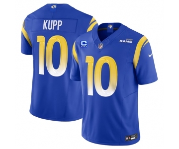 Men's Los Angeles Rams #10 Cooper Kupp Blue 2023 F.U.S.E. With 4-Star C Patch Vapor Vapor Limited Football Stitched Jersey