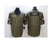 Men's Los Angeles Rams #10 Cooper Kupp Nike Olive 2021 Salute To Service Limited Player Jersey