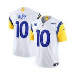 Men's Los Angeles Rams #10 Cooper Kupp White 2023 F.U.S.E. With 4-Star C Patch Vapor Vapor Limited Football Stitched Jersey