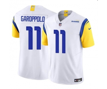 Men's Los Angeles Rams #11 Jimmy Garoppolo White 2024 F.U.S.E. Vapor Untouchable Football Stitched Jersey