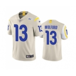 Men's Los Angeles Rams #13 John Wolford Bone Vapor Untouchable Limited Stitched Football Jersey