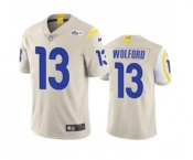 Men's Los Angeles Rams #13 John Wolford Bone Vapor Untouchable Limited Stitched Football Jersey