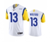 Men's Los Angeles Rams #13 John Wolford White Vapor Untouchable Limited Stitched Football Jersey