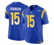 Men's Los Angeles Rams #15 Demarcus Robinson Blue 2024 F.U.S.E. Vapor Untouchable Stitched Football Jersey