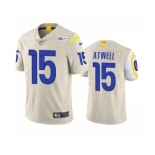 Men's Los Angeles Rams #15 Tutu Atwell Bone Vapor Untouchable Limited Stitched Football Jersey