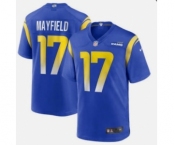 Men's Los Angeles Rams #17 Baker Mayfield Royal Vapor Untouchable Limited Stitched Football Jersey