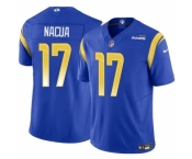 Men's Los Angeles Rams #17 Puka Nacua Blue 2023 F.U.S.E. Vapor Untouchable Football Stitched Jersey