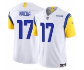 Men's Los Angeles Rams #17 Puka Nacua White 2023 F.U.S.E. Vapor Untouchable Football Stitched Jersey