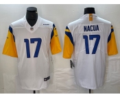 Men's Los Angeles Rams #17 Puka Nacua White Vapor Untouchable Limited Football Stitched Jersey