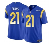 Men's Los Angeles Rams #21 Zach Evans Blue 2024 F.U.S.E Vapor Untouchable Stitched Football Jersey