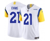 Men's Los Angeles Rams #21 Zach Evans White 2024 F.U.S.E Vapor Untouchable Stitched Football Jersey