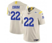 Men's Los Angeles Rams #22 Blake Corum Bone 2024 Draft Vapor Untouchable Football Stitched Jersey