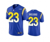 Men's Los Angeles Rams #23 Kyren Williams Royal Vapor Untouchable Limited Stitched Football Jersey