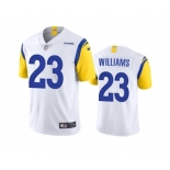 Men's Los Angeles Rams #23 Kyren Williams White Vapor Untouchable Limited Stitched Football Jersey