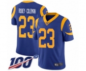 Men's Los Angeles Rams #23 Nickell Robey-Coleman Royal Blue Alternate Vapor Untouchable Limited Player 100th Season Football Jersey