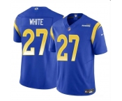 Men's Los Angeles Rams #27 Tre'Davious White Blue 2024 F.U.S.E. Vapor Untouchable Football Stitched Jersey