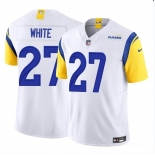 Men's Los Angeles Rams #27 Tre'Davious White White 2024 F.U.S.E. Vapor Untouchable Football Stitched Jersey