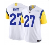 Men's Los Angeles Rams #27 Tre'Davious White White 2024 F.U.S.E. Vapor Untouchable Football Stitched Jersey