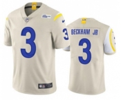 Men's Los Angeles Rams #3 Odell Beckham Jr. 2021 Bone Vapor Untouchable Limited Stitched Football Jersey