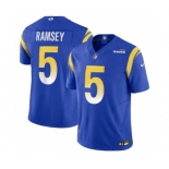 Men's Los Angeles Rams #5 Jalen Ramsey Blue 2023 F.U.S.E. Vapor Untouchable Limited Football Stitched Jersey