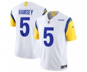 Men's Los Angeles Rams #5 Jalen Ramsey White 2023 F.U.S.E. Vapor Untouchable Limited Football Stitched Jersey