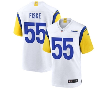 Men's Los Angeles Rams #55 Braden fiske White vapor untouchable limited Jersey