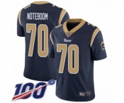 Men's Los Angeles Rams #70 Joseph Noteboom Navy Blue Team Color Vapor Untouchable Limited Player 100th Season Football Jersey