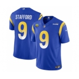 Men's Los Angeles Rams #9 Matthew Stafford Blue 2023 F.U.S.E. With 4-Star C Patch Vapor Untouchable Limited Football Stitched Jersey