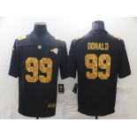 Men's Los Angeles Rams #99 Aaron Donald 2020 Black Leopard Print Fashion Limited Football Stitched Jersey