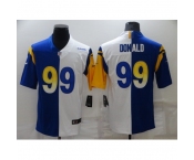 Men's Los Angeles Rams #99 Aaron Donald Blue-White Nike Fashion Football Jersey