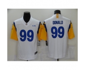 Men's Los Angeles Rams #99 Aaron Donald White Nike Bone Vapor Limited Jersey