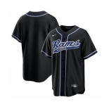 Men's Los Angeles Rams Blank Black Stitched MLB Cool Base Nike Baseball Jersey