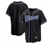 Men's Los Angeles Rams Blank Black Stitched MLB Cool Base Nike Baseball Jersey