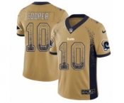 Men's Nike Los Angeles Rams #10 Pharoh Cooper Limited Gold Rush Drift Fashion NFL Jersey