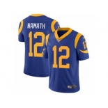 Men's Nike Los Angeles Rams #12 Joe Namath Vapor Untouchable Limited Royal Blue Alternate NFL Jersey