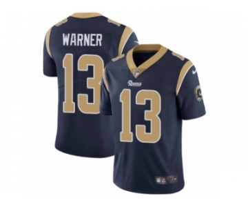 Men's Nike Los Angeles Rams #13 Kurt Warner Vapor Untouchable Limited Navy Blue Team Color NFL Jersey