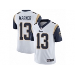 Men's Nike Los Angeles Rams #13 Kurt Warner Vapor Untouchable Limited White NFL Jersey