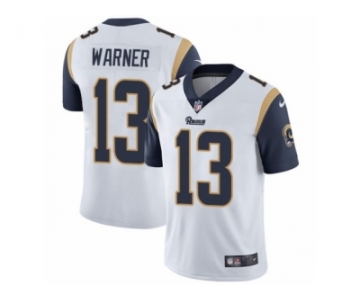 Men's Nike Los Angeles Rams #13 Kurt Warner Vapor Untouchable Limited White NFL Jersey