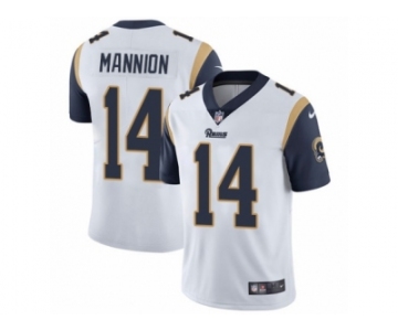 Men's Nike Los Angeles Rams #14 Sean Mannion Vapor Untouchable Limited White NFL Jersey